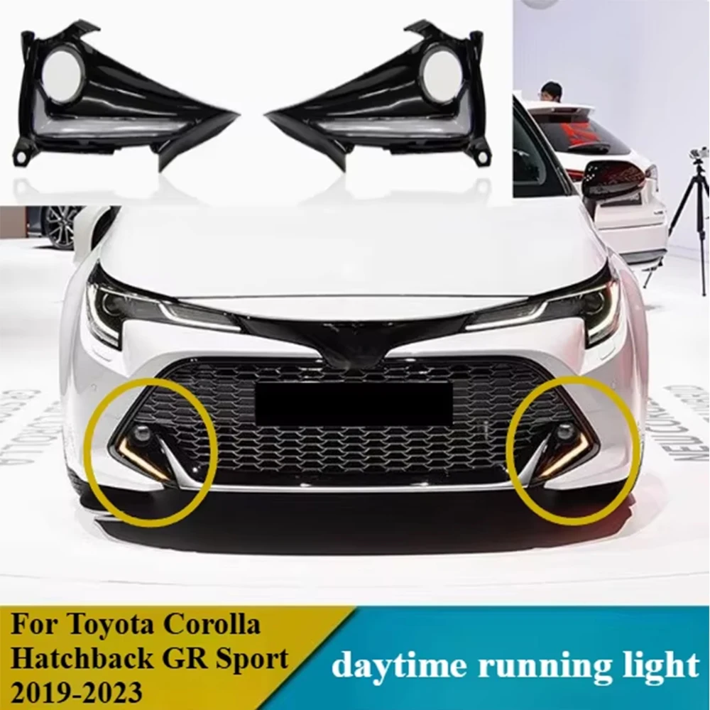 

Передние противотуманные фары, дневные ходовые огни (ДХО) и указатели поворота для Toyota Corolla GR Sport 2019-2023 гг. (замена бамперных фонарей)