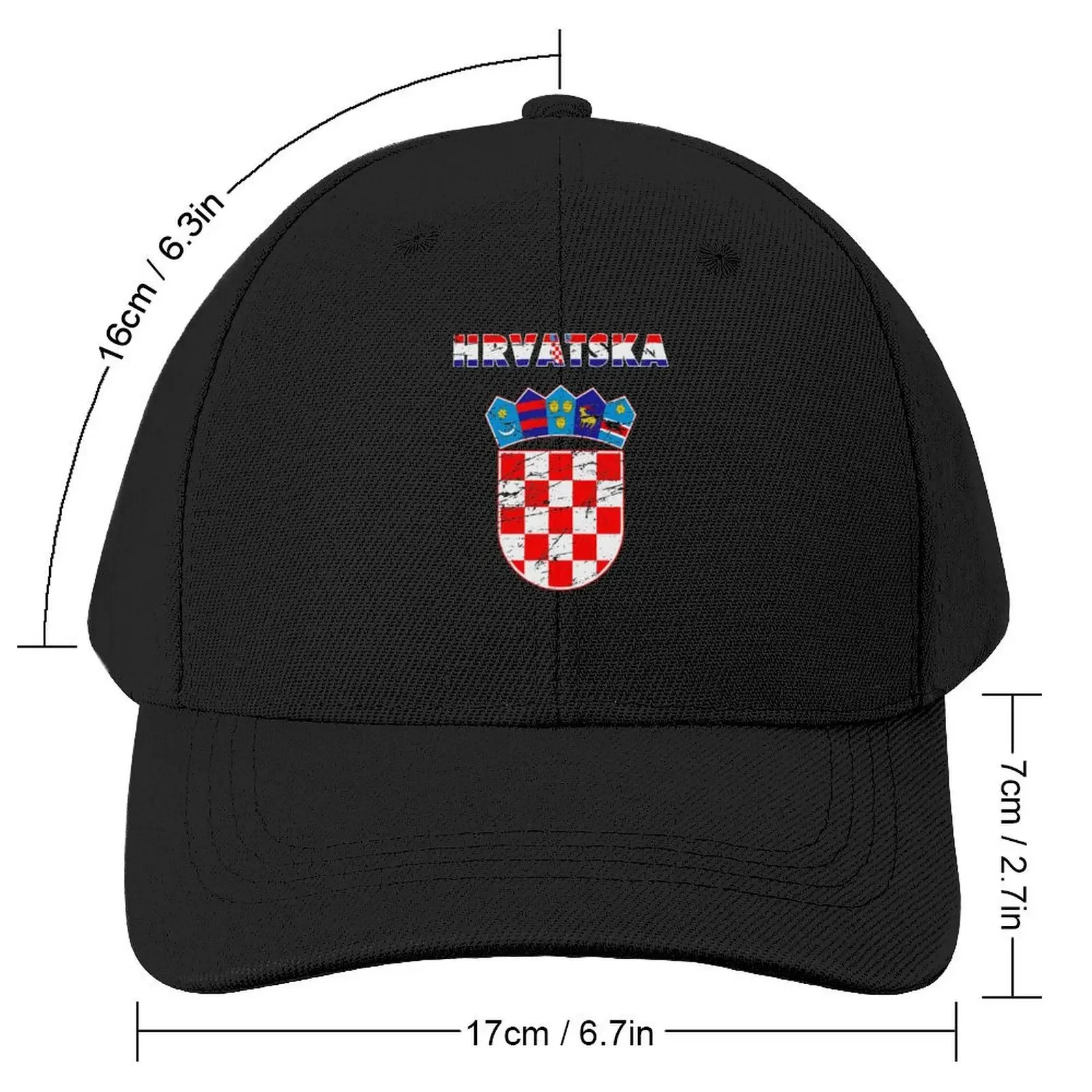 Croatia Hrvatska Coat of Arms Gift Baseball Cap Sports Cap Trucker Hat custom Hat Men Caps Women's