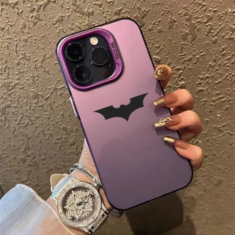 Модный чехол для телефона с логотипом Batmans Spider для IPhone 16, 15, 14, 13, 12, 11, Mini Pro Max X XR XSMAX 8 7 Plus, матовый чехол с защитой от падения