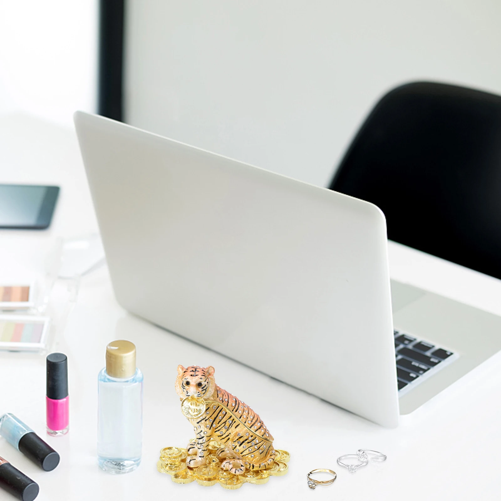 

Винтажная шкатулка с тигром, органайзер для серег, колец, ожерелий, прочный чехол для хранения, декор комнаты, подарок для женщин, на день Святого Валентина