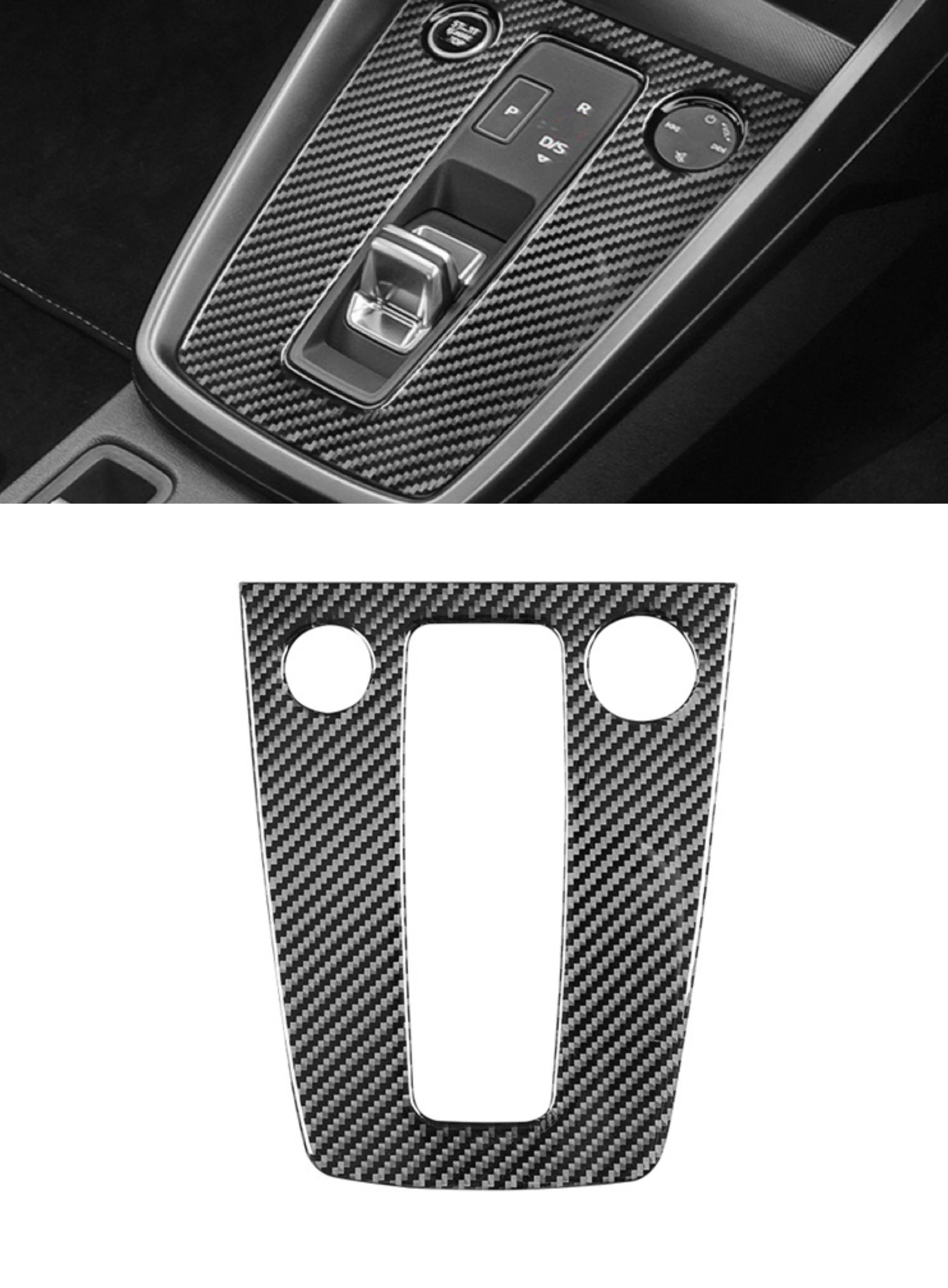 

For Audi A3 8Y 2021 Center Console Gear Shift Panel Decoration Cover Trim Interior Accessories Car Styling Carbon Fiber
