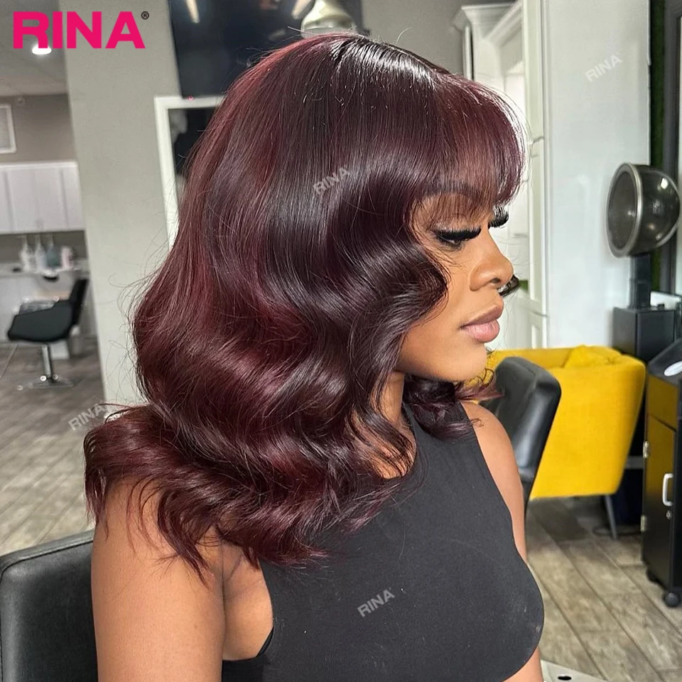 

Темный 99J Цвет 13X4 Парики из натуральных волос на кружеве Короткие 13x4 Парики из натуральных волос на кружеве с объемной волной Плотность 180 Парики из человеческих волос с объемной волной