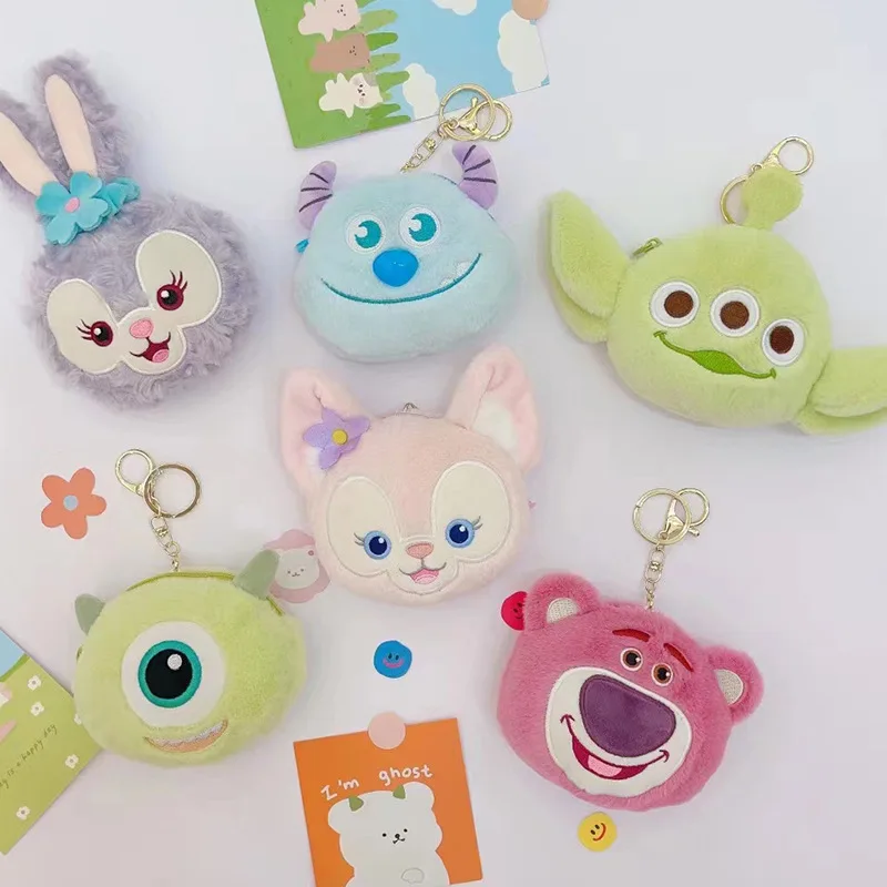 Disney Bear Duffy Shellie May Gelatoni Cat StellaLou Mini Toy Coin Purse Small Pendant Animals Toys For Children