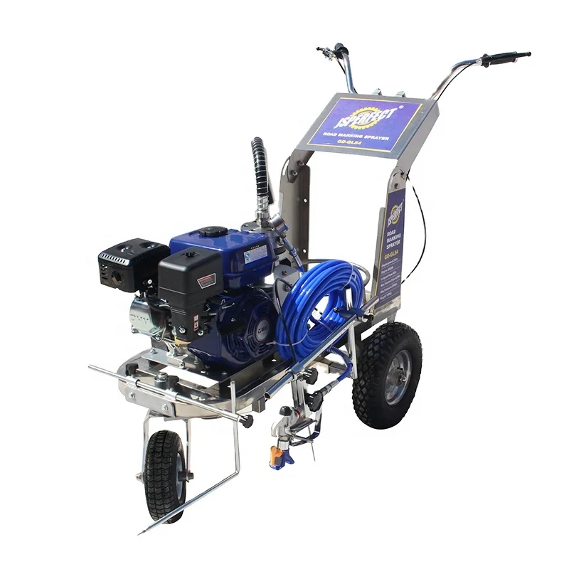 Traffic Line Road Marking Machine with Engine DIY Grade Hand Push Airless Paint Sprayer for Industrial Use