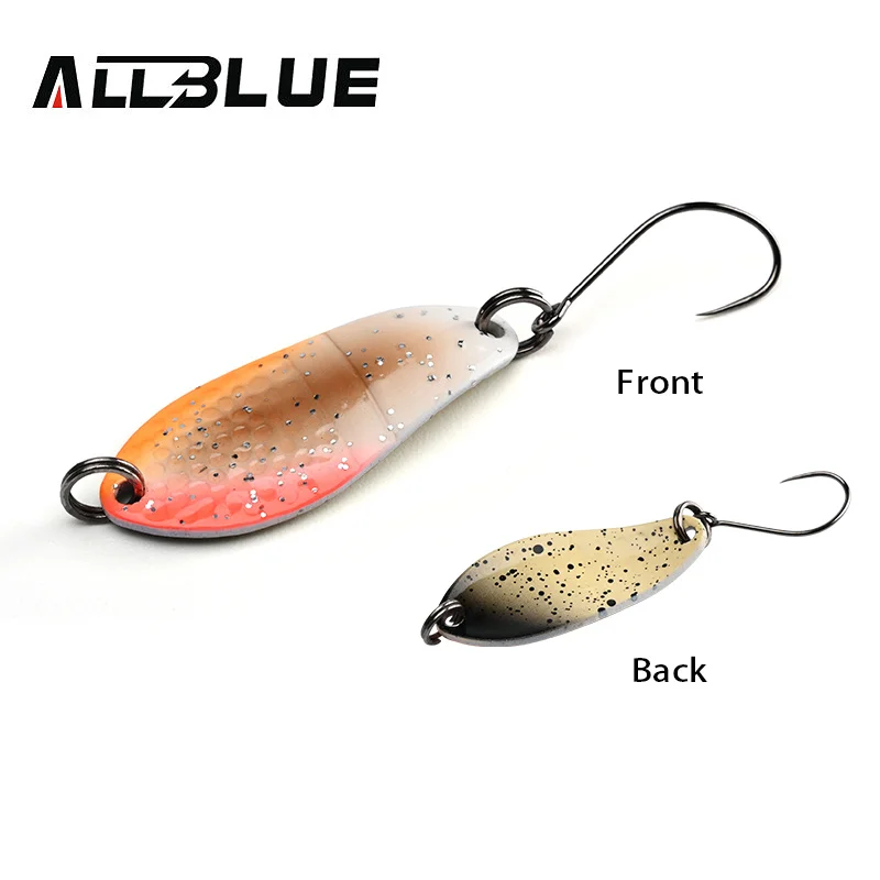 BLUX Angelköder, 3 g, Mini-Metalllöffel, Bereich Forelle, buntes Messing, Kupfer, Köder, Süßwasserstrahl, Tackle für Döbel, Barsch, Lachs