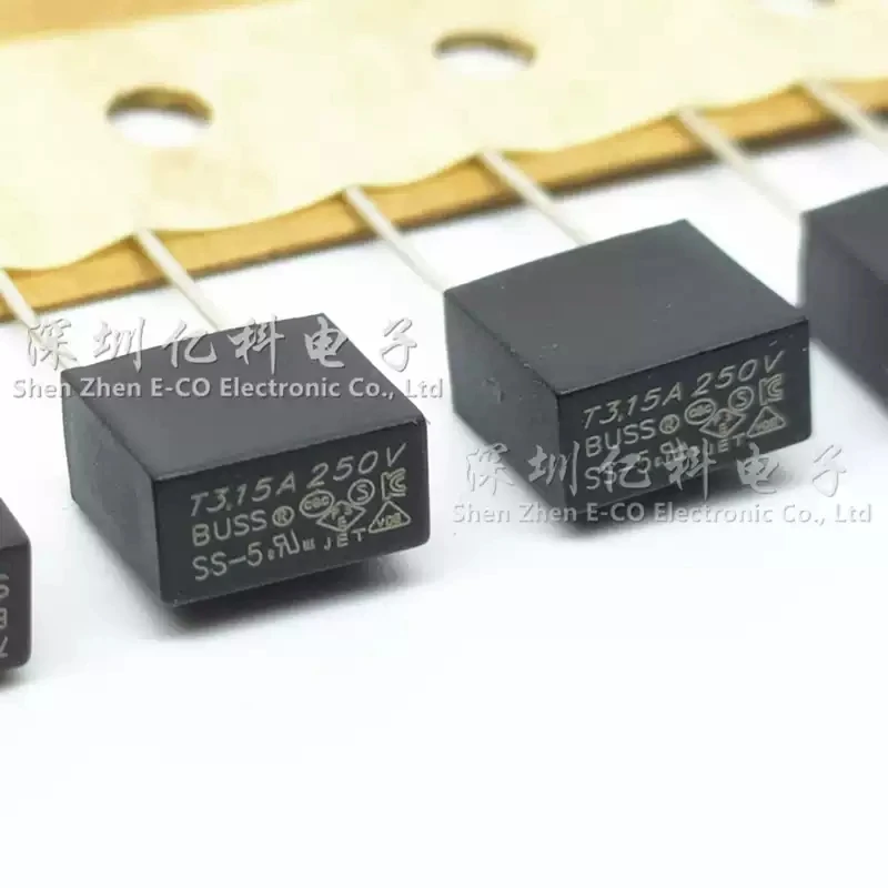 T3.15A/250V American BUSS square fuse tube TE-5 delayed slow melting SS-5-3.15A-AP safety