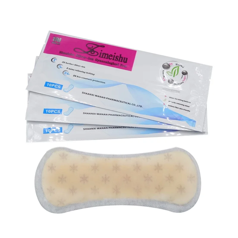 30 Pcs zimeishu silver-ion gynecological cure care pad womens medicated pads sanitary pads female feminine hygiene yoni pearls