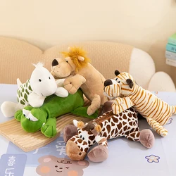 Cartoon Animal Elephant Lion Plush Pen Case For Kid School Season Large Capacity Supplies Stationery Storage Bag For Kid Gift