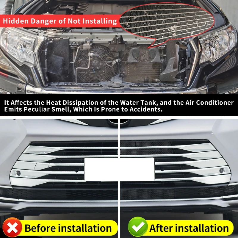 2011-2022 For Toyota Sienna XL30 XL40 Alphard Vellfire 30 series Hiace Intake Grille Insect-Proof Accessories，Upgraded，External