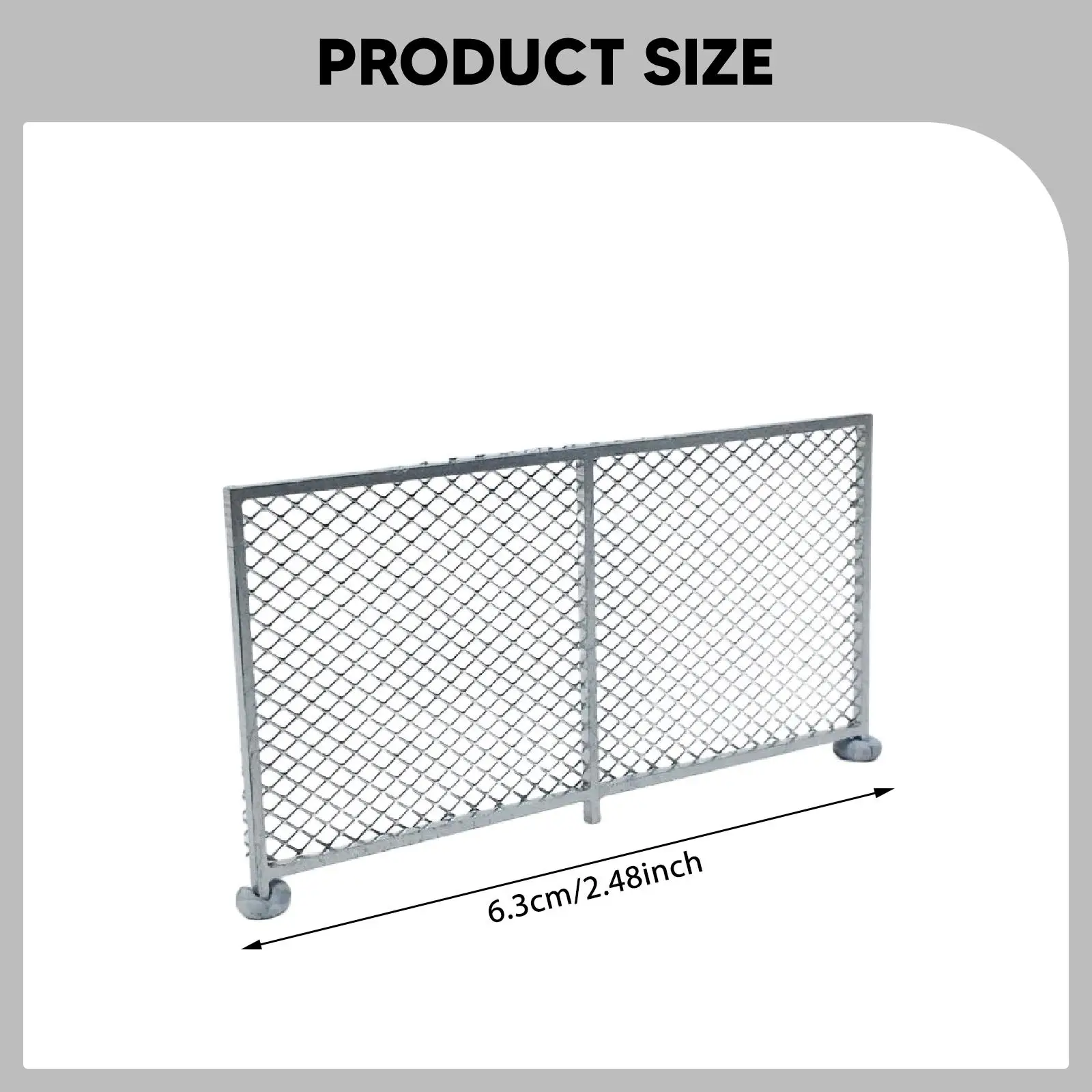 Clôture à échelle HO, disposition, robuste, créative, légère, décoration de micro paysage, accessoires de paysage, pour scène de Diorama de trains modèles, 1/87