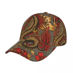 Japanese Vintage Dragon Chrysanthemum Outdoor Sport Cap Baseball Hat Men Women Visor Street Hip Hop Caps