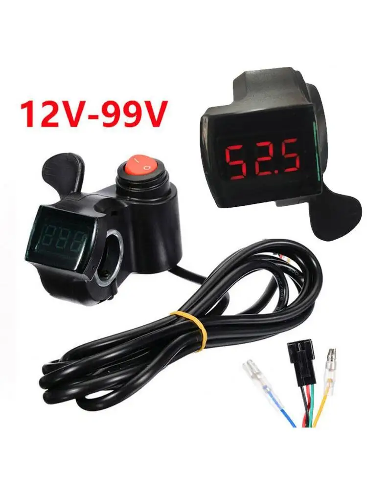 AliExpress NONE Electric Bike E Bike Thumb Throttle 24-60V TwistGrip 5 Wire Thumb LED Display For Electric Bicycle/scooter/e-bike