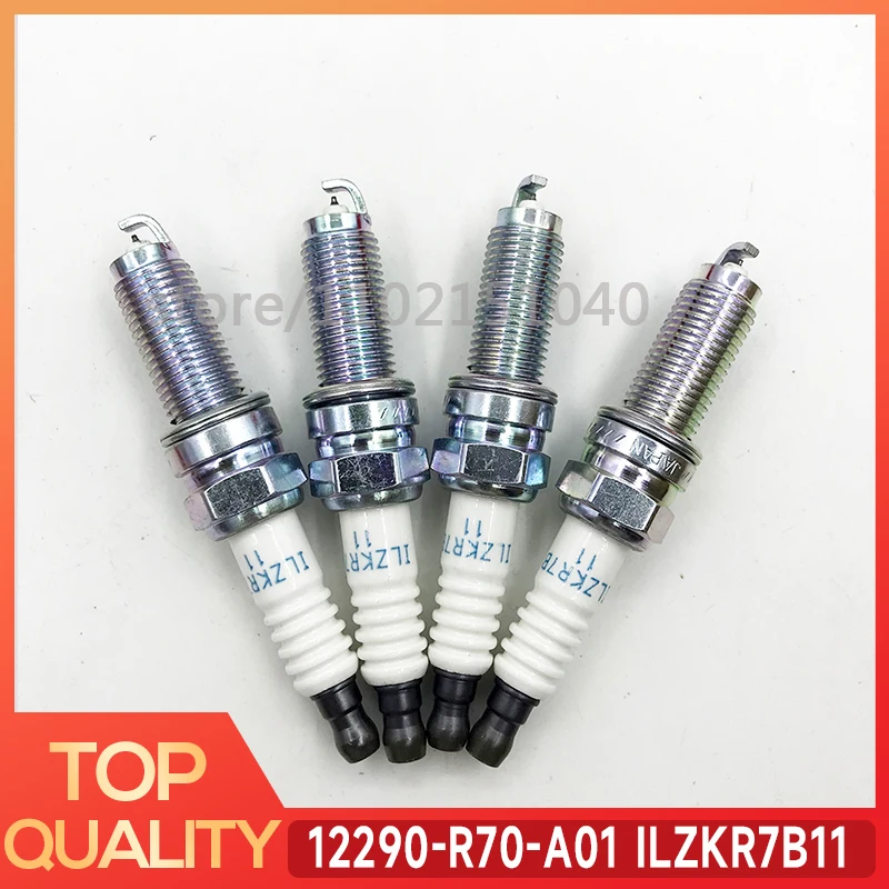 

Новинка, 4 шт., Иридиевые свечи зажигания 12290-R70-A01 ILZKR7B11 для Honda Accord Acura 3.5L RDX TSX 12290R70A01