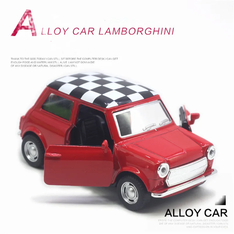 Modelos de coche vintage extraíbles de aleación, juguetes de coche de doble puerta, decoraciones de modelos de coche de simulación, venta al por mayor, 1: 32