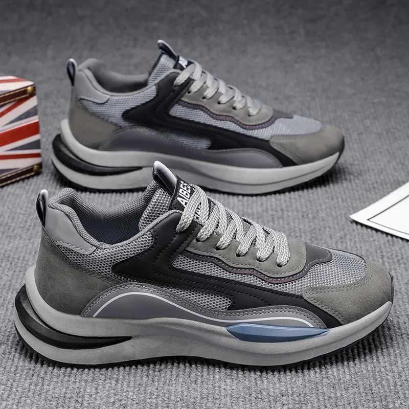 

Men Light Outdoor Casual Sneakers Cushioned Foam Insole Flexible Sole Daily Walking Park Training Footwear