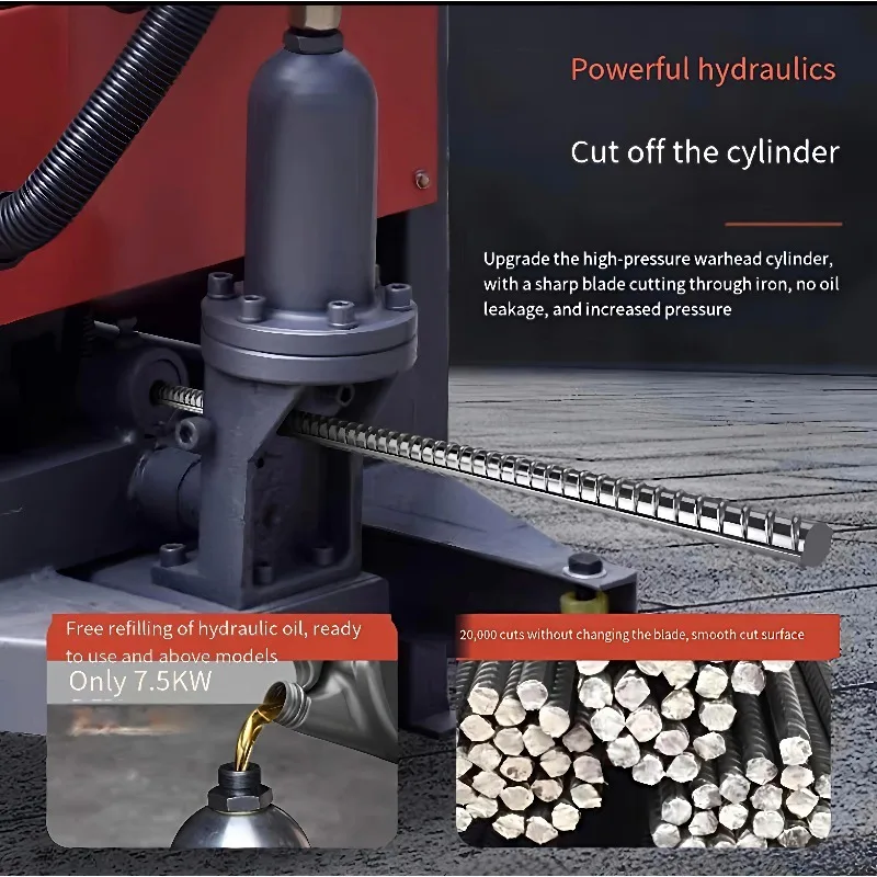 Steel Bar Straightening and Cutting Machine 4-12mm Automatic Rebar Processing Equipment CE Certified Construction