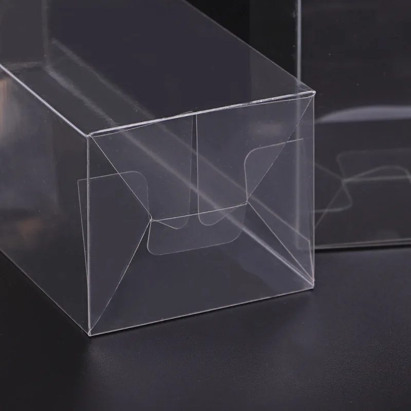 50Pcs/Lot Transparent Plastic PVC Packing Box Multi-Size Square Gift Boxes For Chocolate Candy Jewelry Wrap Wedding Party Favors