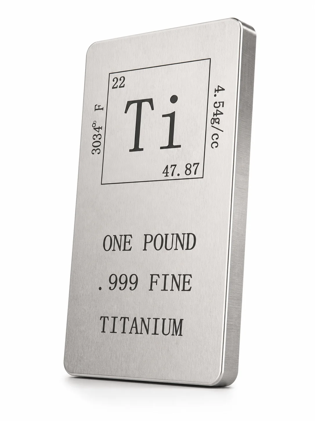1LB 99.9% Pure Titanium Bar Grade1 Ti Metal Collectible Paperweight Desk Ornament Craft Sample