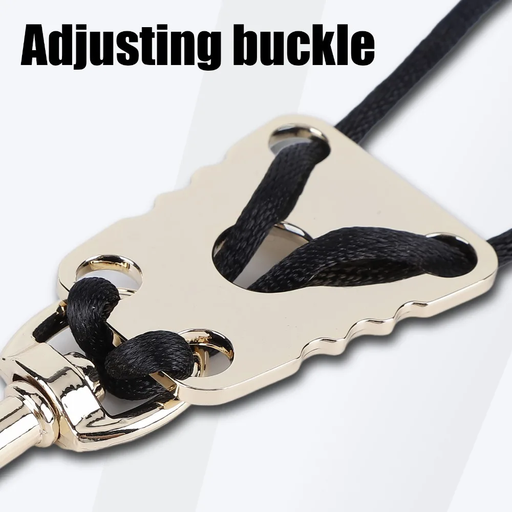 Five Leaf Grass/Blue Totem Embroidery Saxophone Neck Strap​ Adjustable​ ​Metal Hook​ ​Soft Sax Leather Strap​ ​Breathable​