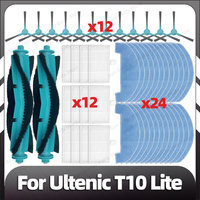 Compatible for Ultenic T10 Lite Main Side Brush HEPA Filter Mop Pads Spare Parts Accessories