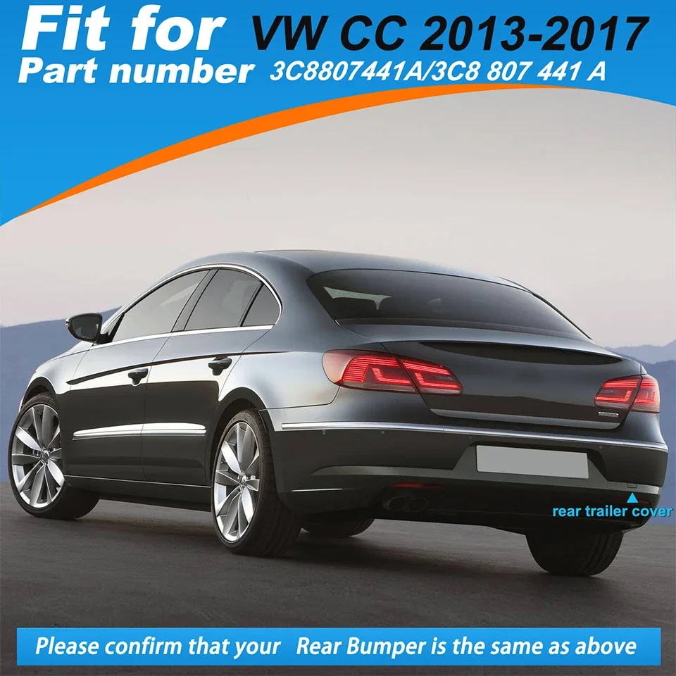 Передний Задний бампер, крышка буксирного крюка, крышка для Volkswagen Passat CC 2009-2017, буксирный крючок, крышка для буксировки, отделка корпуса