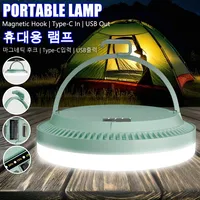 USB C Rechargeable Camping Light Outdoor Tent Light Magnetic Suction Emergency Car Maintenance Work LED Lantern Flashlight