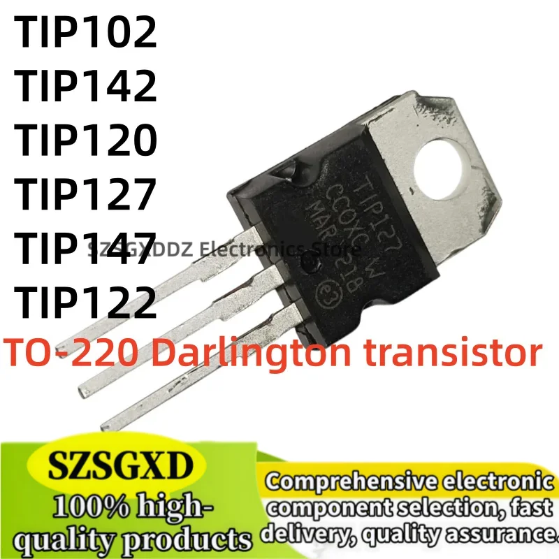 10-20Uds 100% new TIP125 TIP132 TIP137 TIP142 TIP147 TIP102 TIP105 TIP107 TIP110 TIP112 TIP117 TIP120 TIP122 TIP127 TO-220