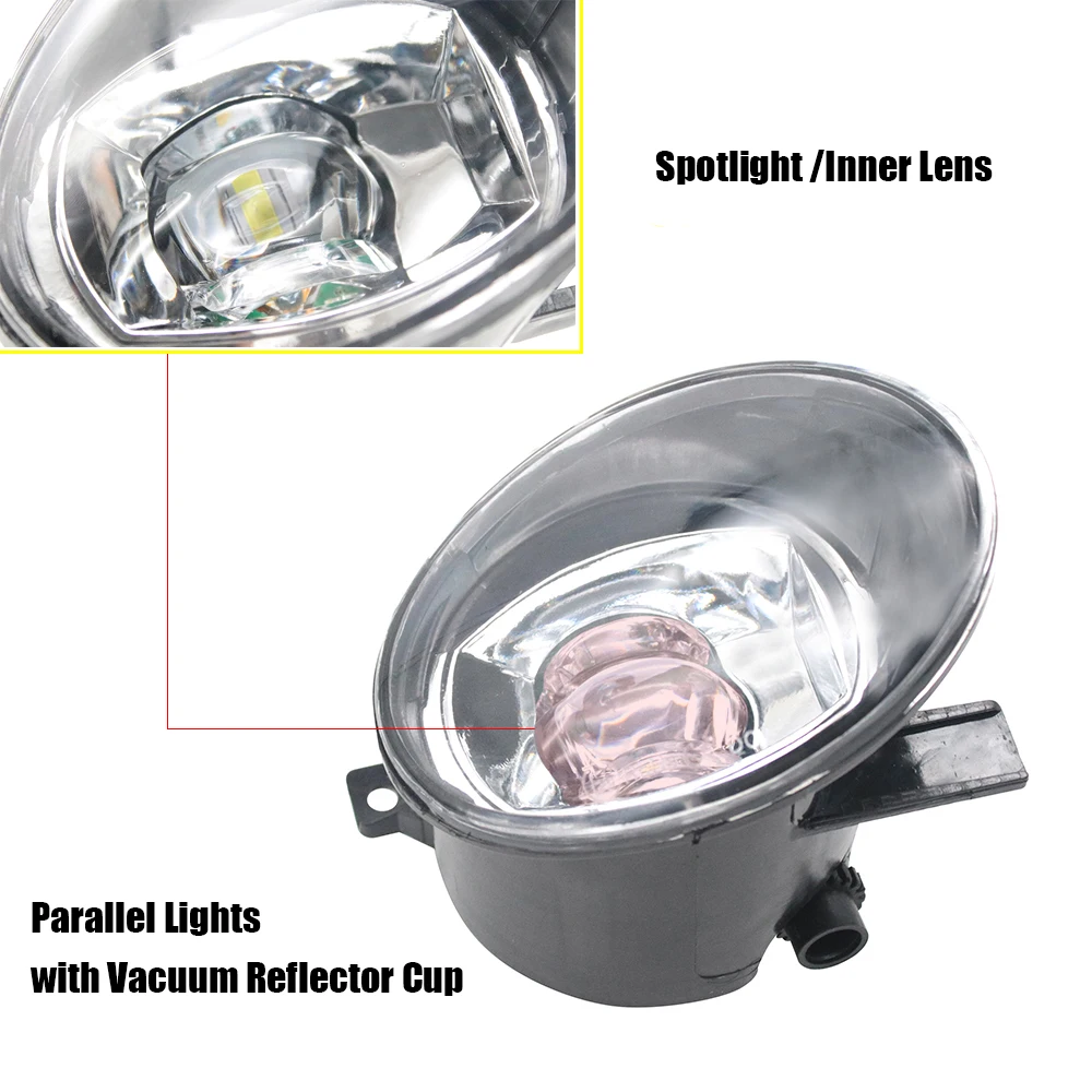 ترقية Led أضواء الضباب ل Volkswagen Beetle R-Line GSR 2014-2018 2 قطعة مع عدسة DRL النهار مصباح جيد الإضاءة الأمامية