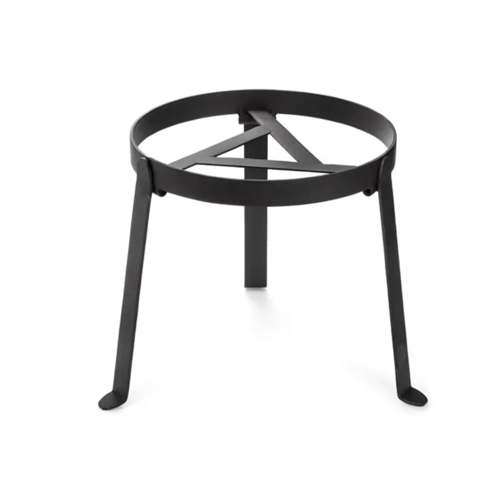 Folding Campfire Tripod For Outdoor Cooking Durable Galvanized Iron Grill Rack Picnic Hiking Pot Holder Gear