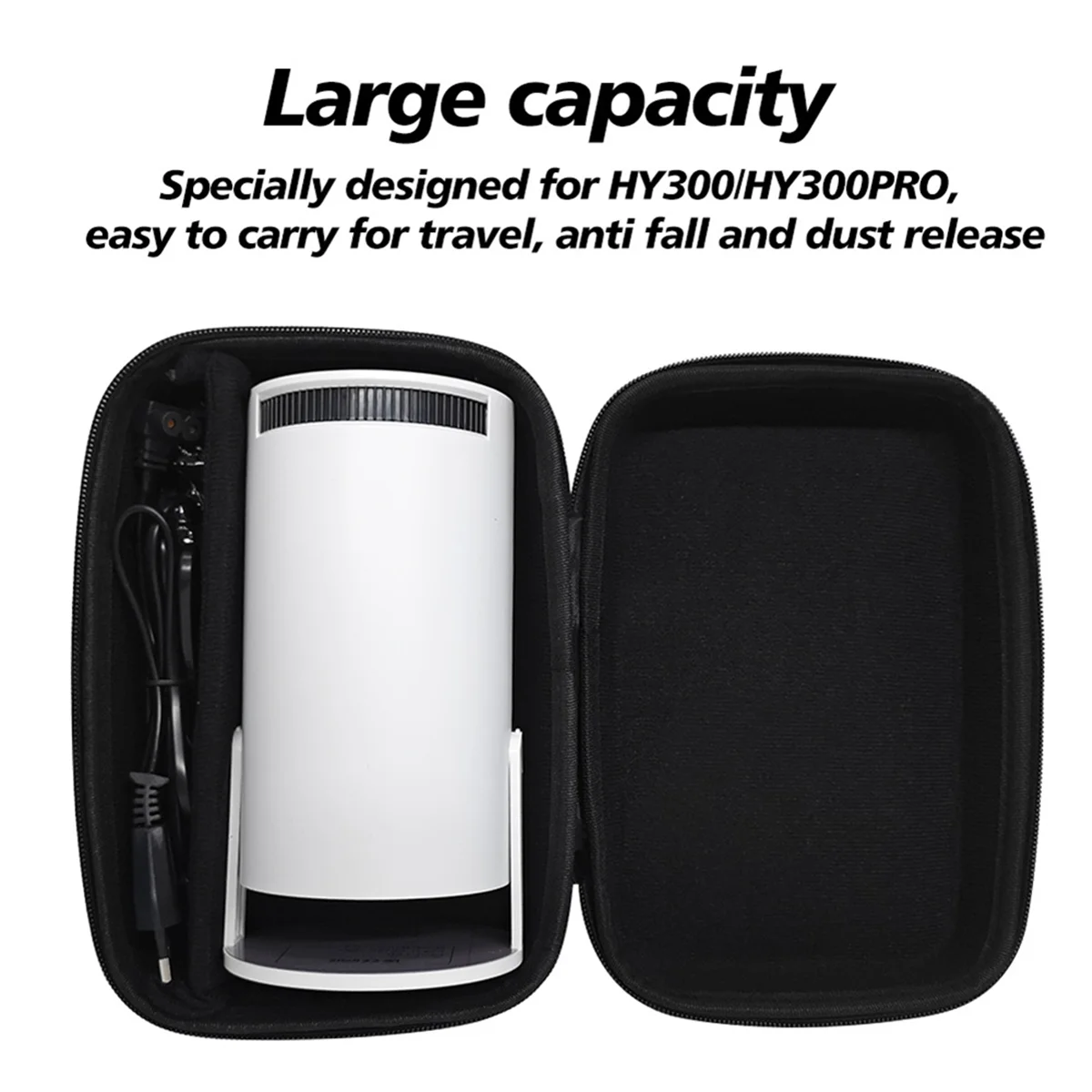 Projector Storage Case Projector Storage Case Carrying Bag for Mini Projector Pro Travel Carrying-Bag Storage for Projector Gray