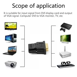 New DVI to -compatible adapter compatible adapter -compatibleto DVI adapter DVI male to female 24+5 two-way transmission