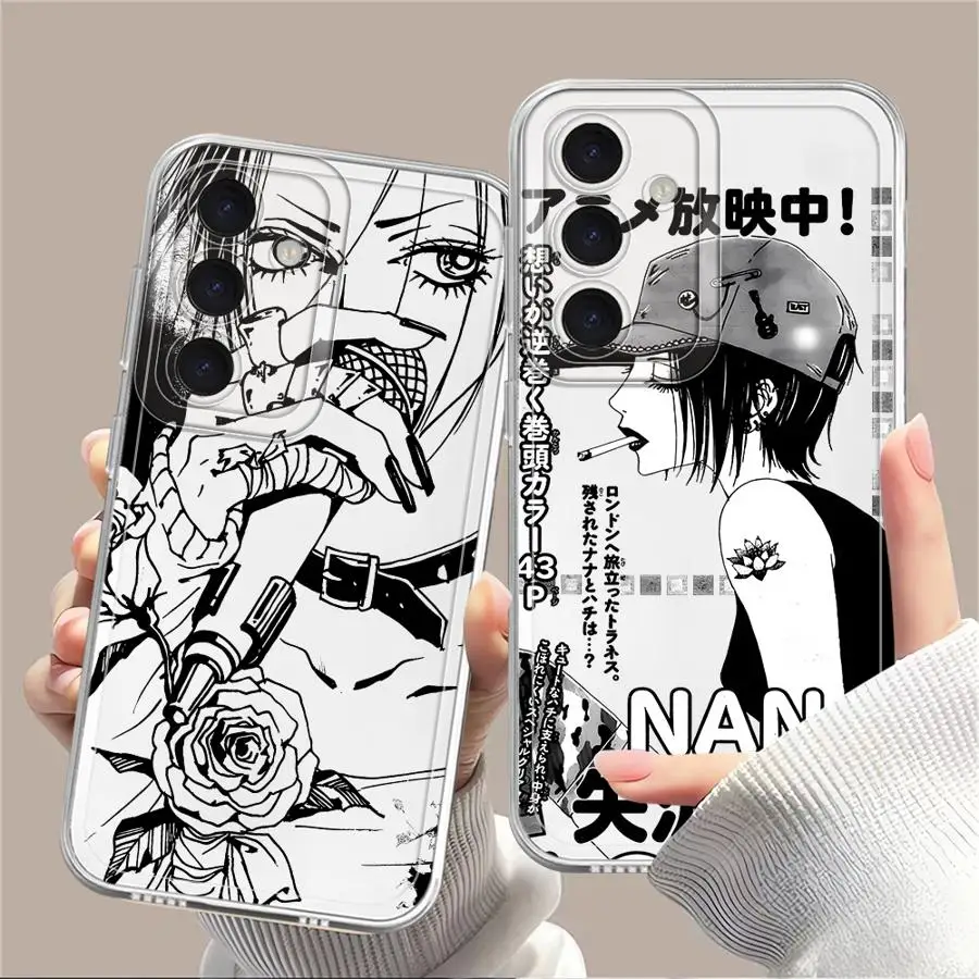 Soft Phone Cover Case for Samsung Galaxy A56 A55 A23 A25 A33 A34 A35 A36 A13 A26 A24 A14 A15 A73 A54 Nana Osaki Line Anime Cool