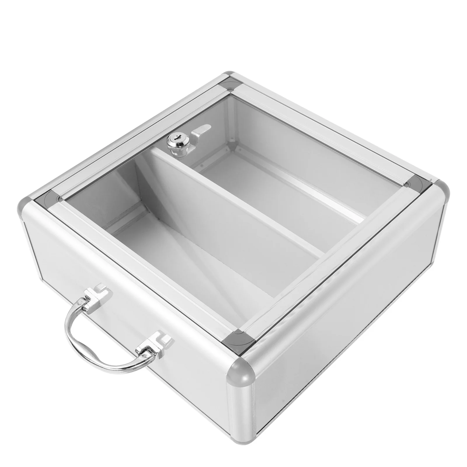 صندوق دواء مثبت على الحائط، ملحقات السفر المنزلية، حاوية تخزين كبيرة، حامل حافظة مرئي، مقصورة قابلة للطي #2