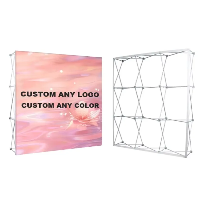 Custom Printed Aluminum Pop Wall Retail Display Board Advertising Banner Exhibition Equipment