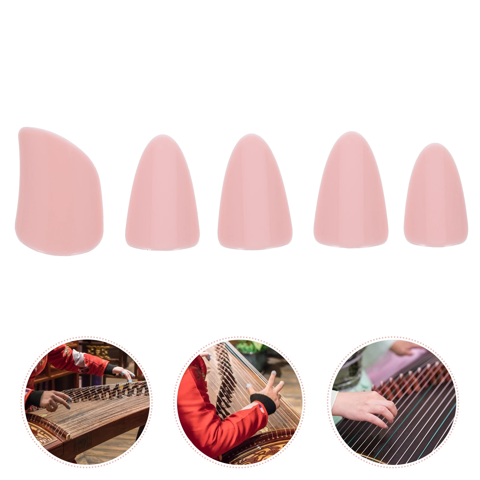 

Pipa Finger Picks Pipa Nails Fingertip Protective Covers String Instrument Parts Pipa Accessories