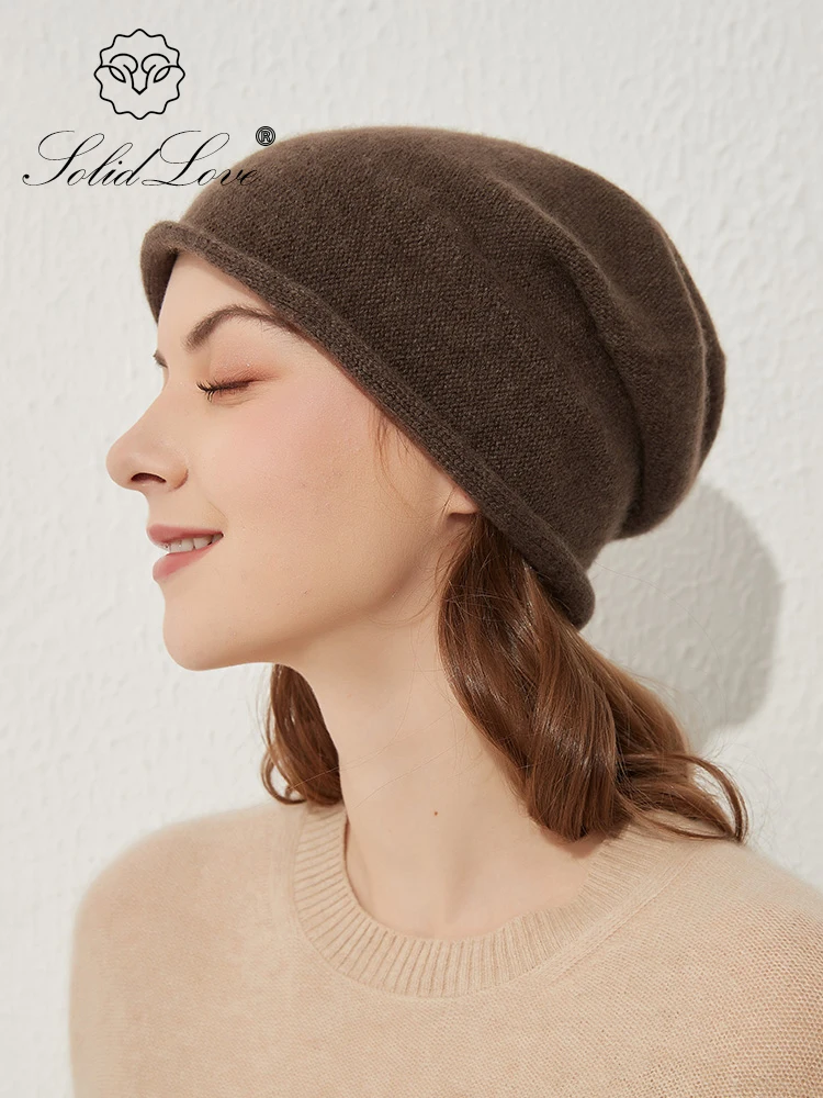 Winter Hats for Unisex New Beanies Cashmere Knitted Solid Cute Hat Lady Autumn Female Beanie Caps Warmer Bonnet Men Casual Cap