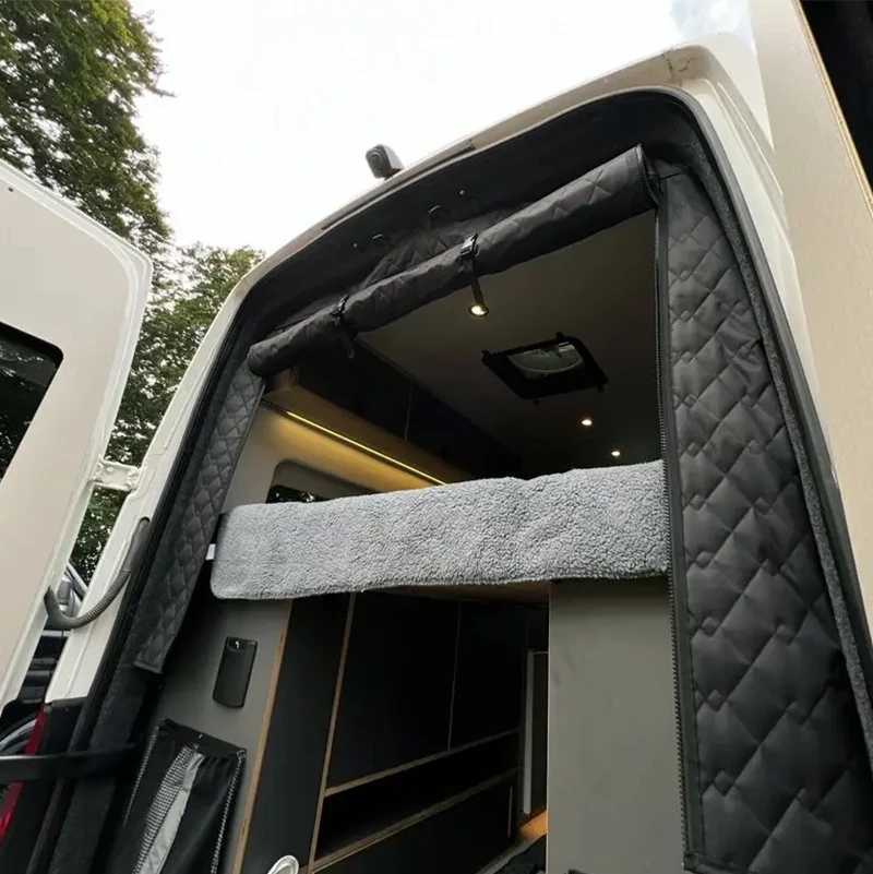 RV Insulated Thermal Screen Cover For Rear Barn Door Or Tailgate For Fiat Ducato/Peugeot Boxer/Citroen Relay 2006+ Ram Promaster view 3