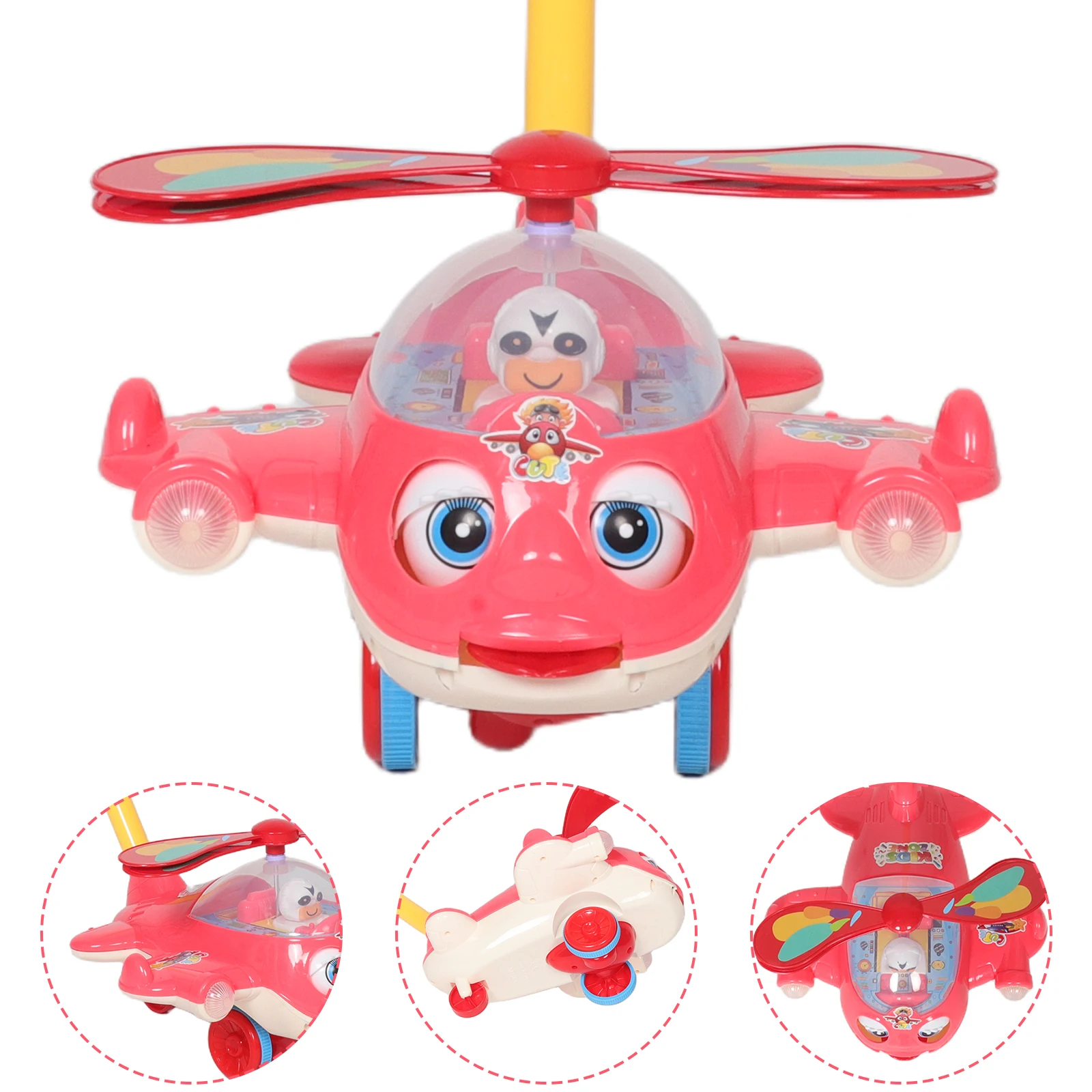 

Toddler Push Walker Whistle Adjustable Height Foldable Lightweight Learning For Baby Boy Girl Activity Center Montessori Grocery