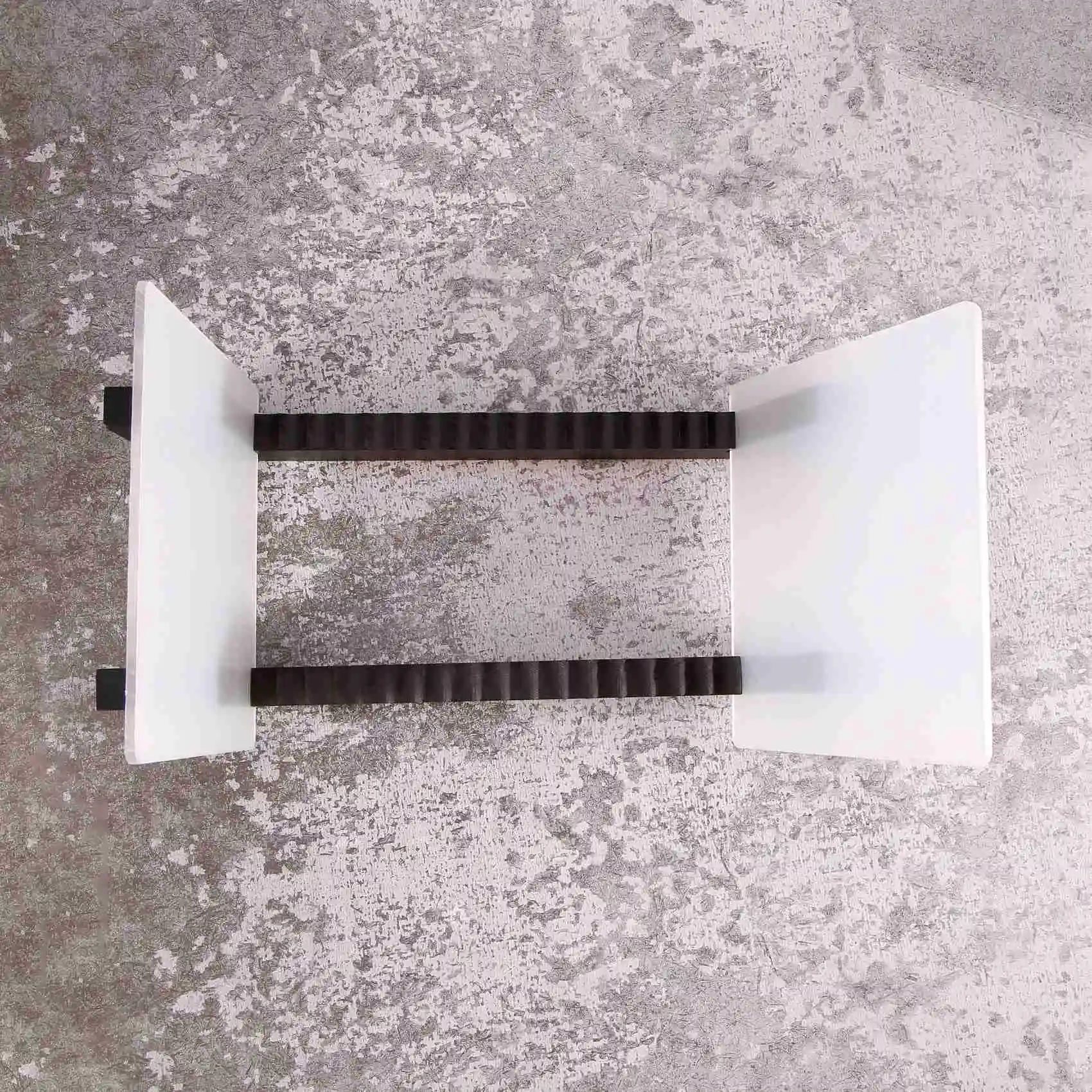 Classy-Vinyl Record Storage -Vinyl LP Record Rack 13.7 Inches Long -Vinyl Record Holders (Black)