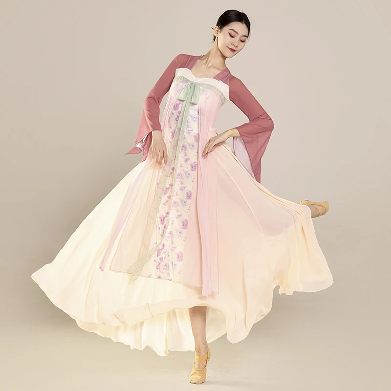 Classical Dance Dancing Dress Women's Elegant Ancient Style Body Charm Exercise Clothing  Han