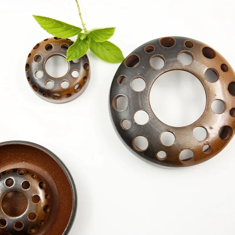 Lotus Pod Nest Ceramic Vase Ikebana Water Tray Accessories Table Decoration Flowers Arrangement Vases Room Aesthetic Decor