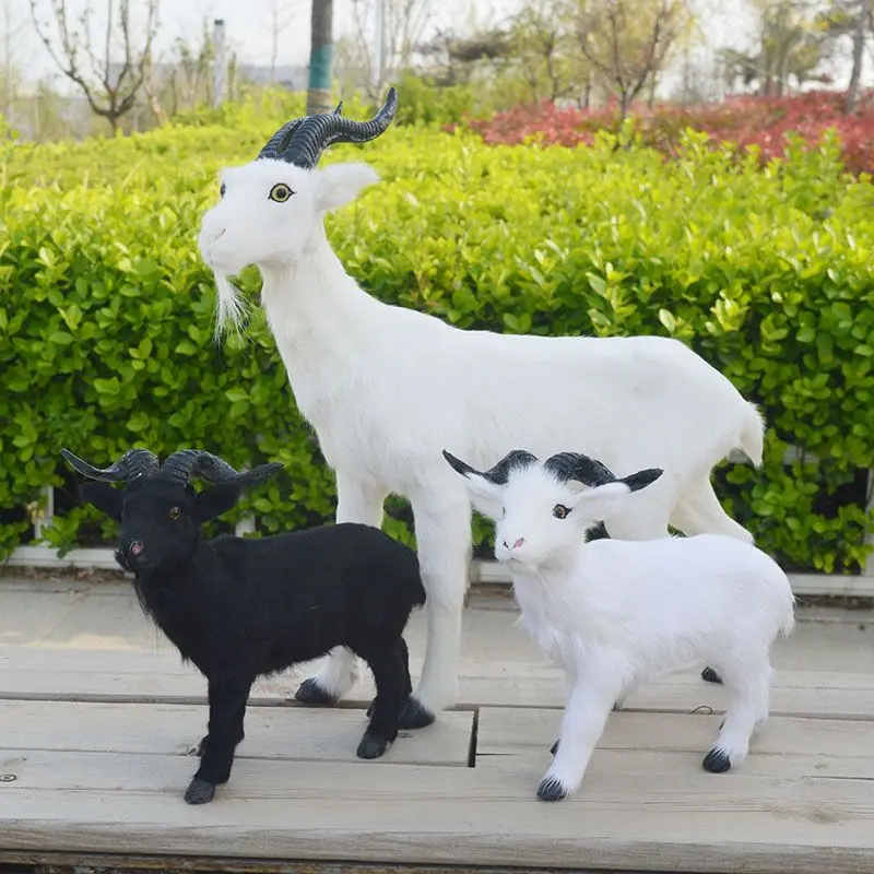 Realistic Goat Lamb Animal Model Festival Gift Toy Window Display Decoration