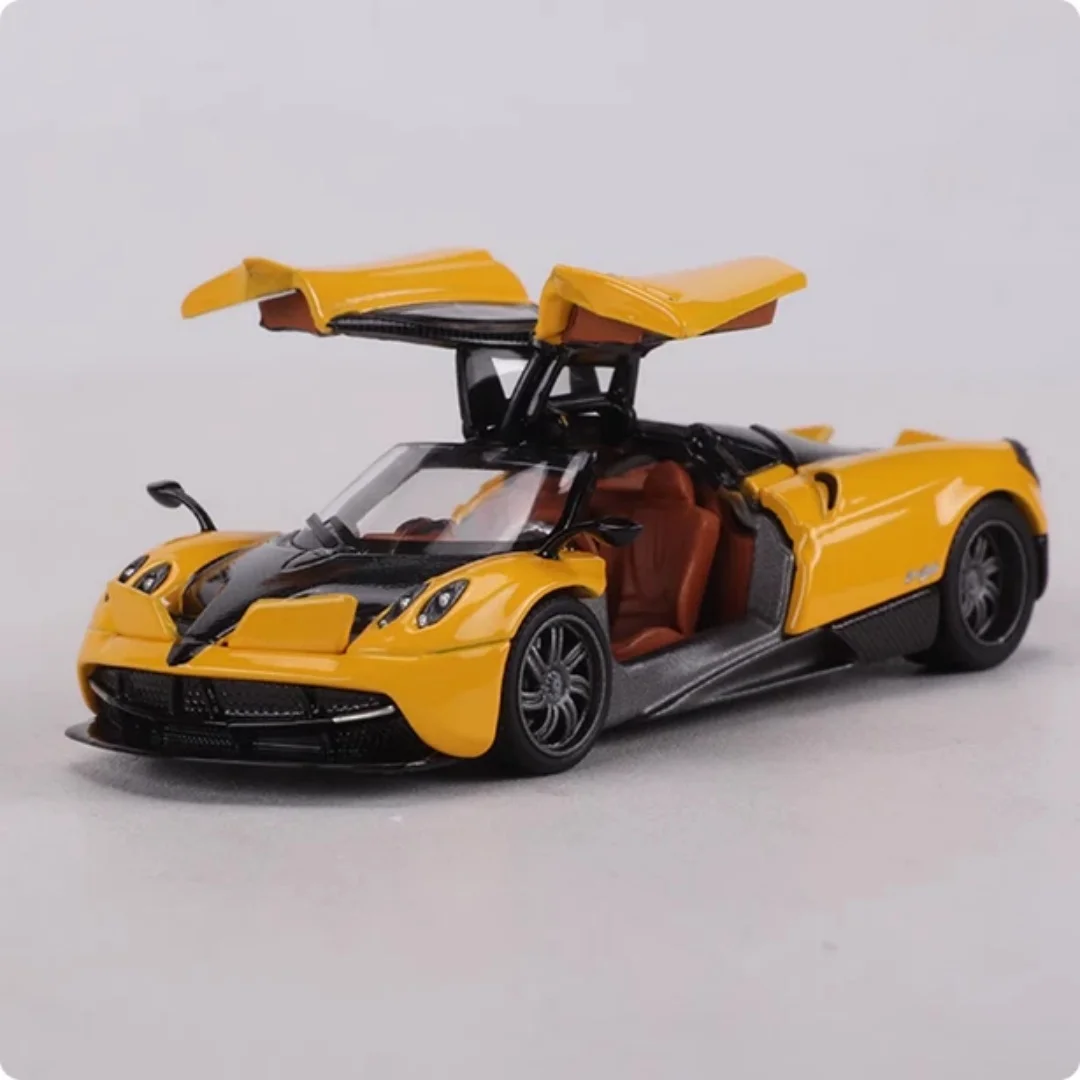 HKM 1:64 Yellow Huayra Coupe 2014 Racing Sports Model Diecast Metal Car