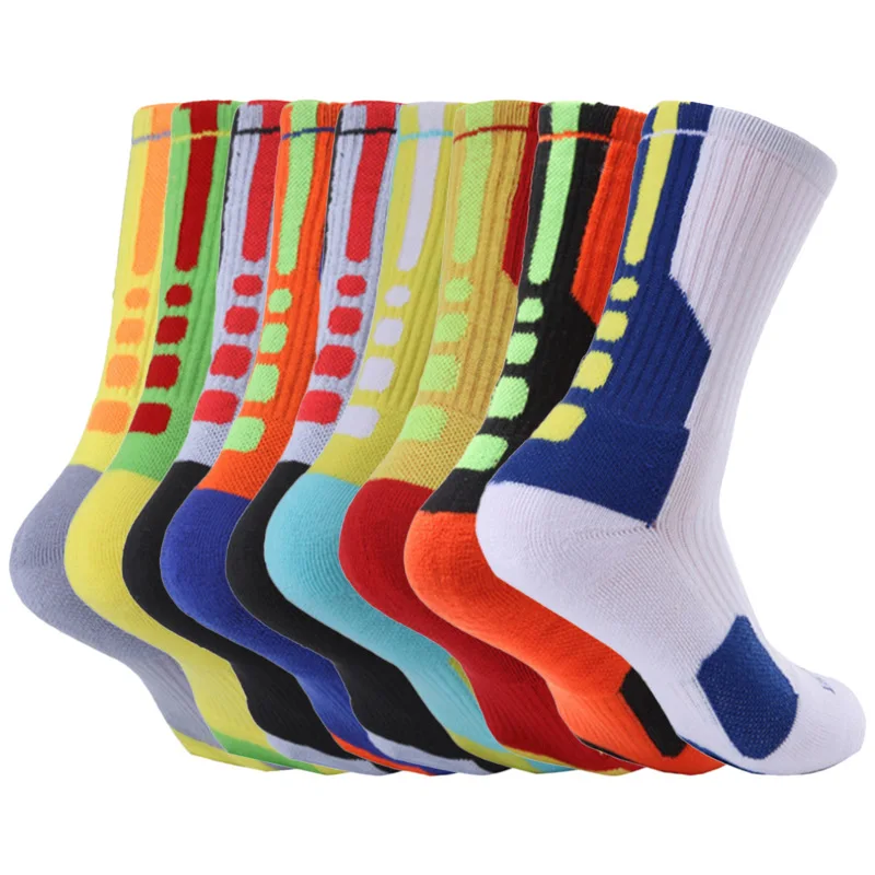 

Basketball Socks for Men Mid Cushion Breathable Anti Slip Thick Terry Sports Socks