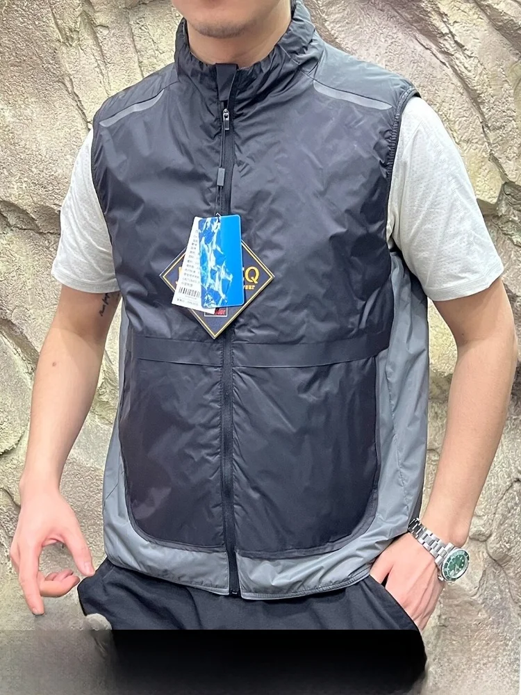 

Высококачественный хлопковый жилет Sl Tech для мужчин, водостойкая внутренняя одежда, молодежная модная подставка, цвет застежки-молния