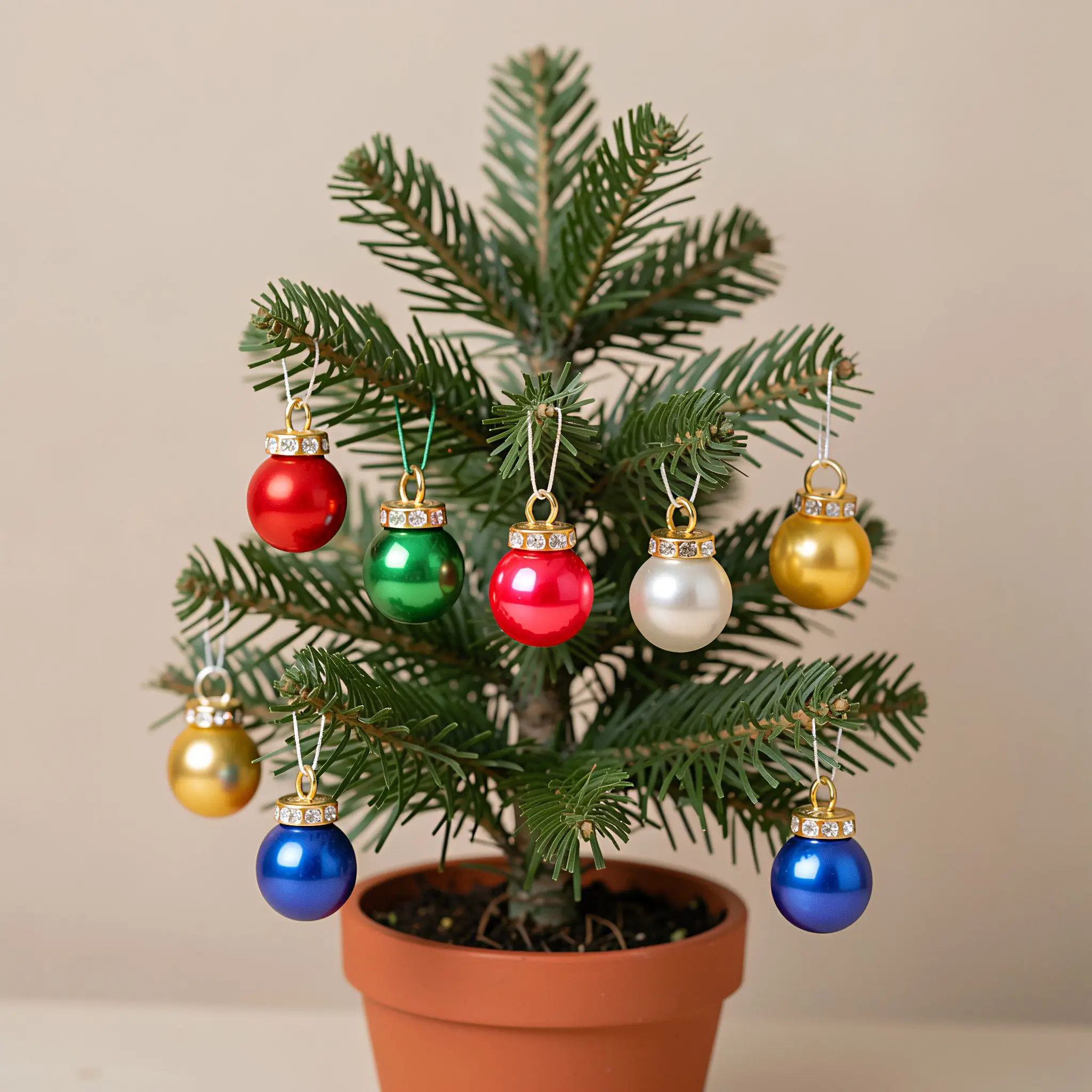 200pcs 10mm Mini Glitter Christmas Ball Ornament Plastic Baubles Xmas Tree Hanging Pendant Party New Year Decoration