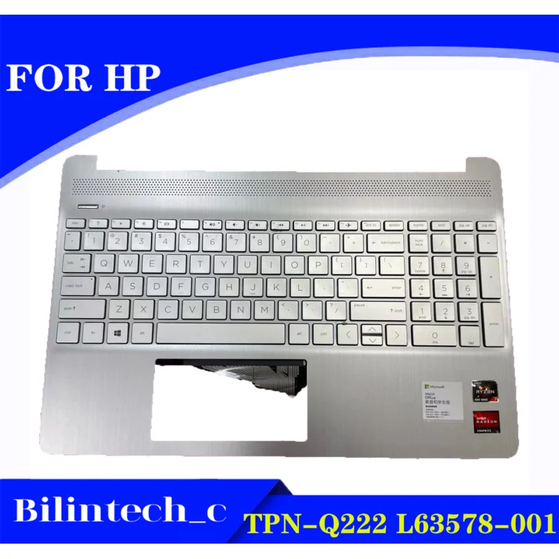 TPN-Q222 Q230 L63578-001 FOR HP 15S-ER 15S-FR Laptop C Shell US Keyboard