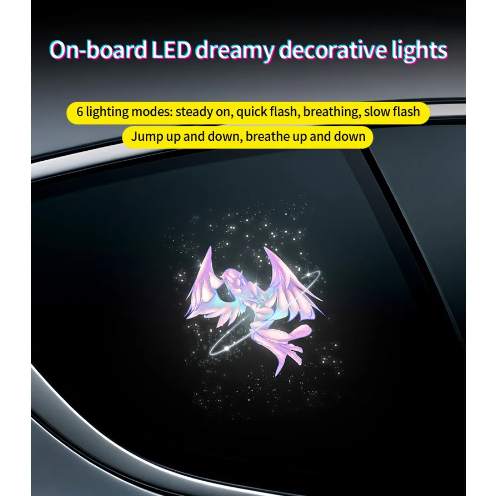 Solar Powered LED Multifunctional Light，Flashing Dynamic With Multiple Styles Of Cartoon pattern，Suction Cup Installation