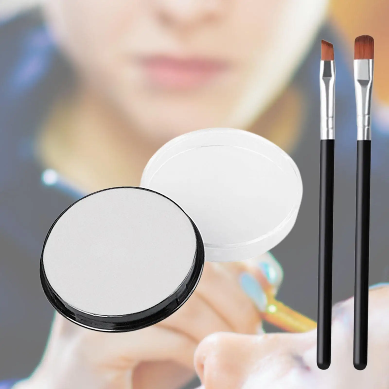 Kit créatif de peinture pour le visage et le corps, avec pinceaux de maquillage, matériau en pâte, ensemble Portable pour Halloween, carnaval, Festivals et Cosplay