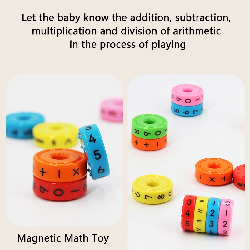 Kids Arithmetic Early Education Toys Digital Magic Cube Brain Developing Puzzle Math Game Montessori Toy Preschool Children Toys